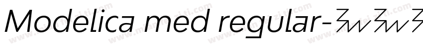 Modelica med regular字体转换